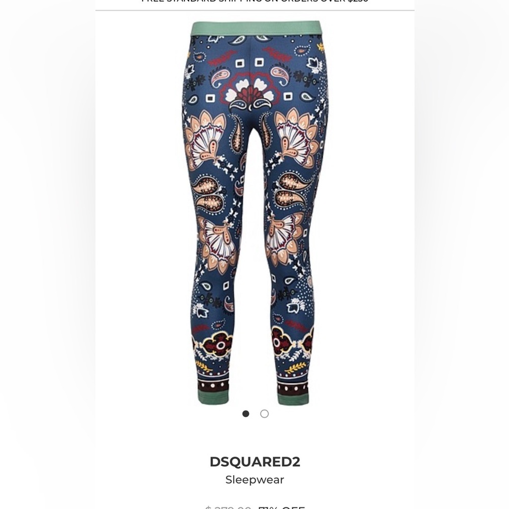 DSQUARED2 Slate blue legging, size Medium